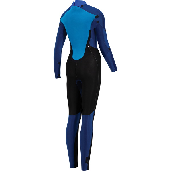 2020 Prolimit Womens Fire 5/3mm V-Back Zip Wetsuit 15060 - Black / Turquoise